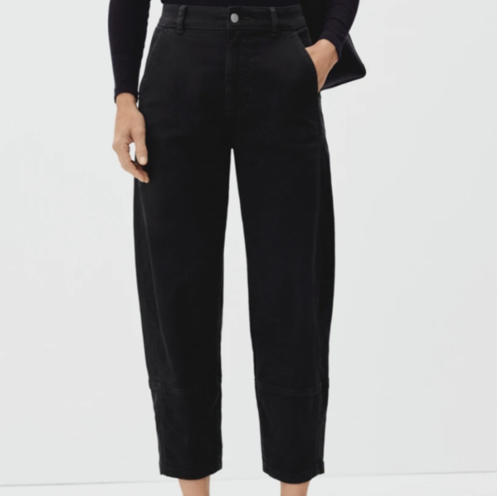 Everlane barrel pants organic cotton